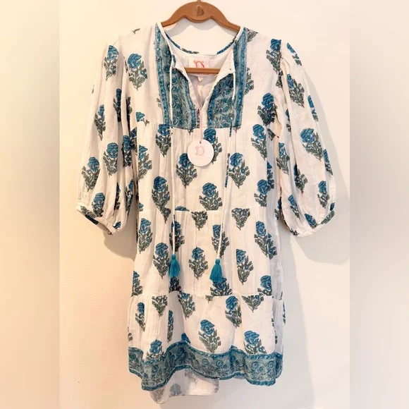 NWT Victoria Dunn Boho Tassel Dress - XS - Picture 1 of 3